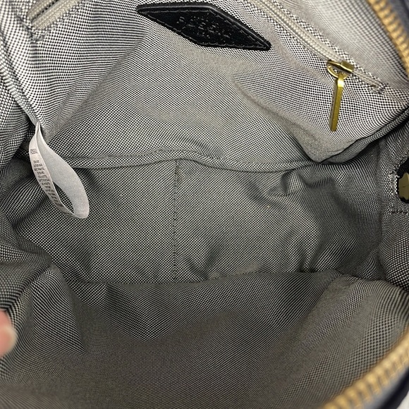 Fossil Megan Leather Metallic Silver Mini Backpack - Picture 7 of 9